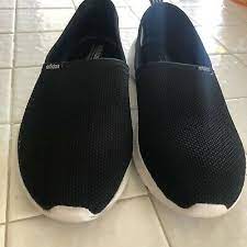 Adidas Womens Sz 8 Cloudfoam Lite Racer Slip On Shoes Black Breathable Ebay Slip On Shoes Slip On Adidas Women