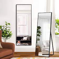 Mua PexFix Full Body Mirror Full Length Mirror with Black Aluminum Alloy  Frame Mirror Full Length with Stand Wall Mounted Mirror Hanging Mirror for  Wall Bedroom Bathroom Living Room Decor,43