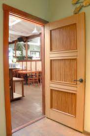 Green Leaf Bamboo Door Install In A Local Organic Cafe Doors Interior Door Installation Door Design