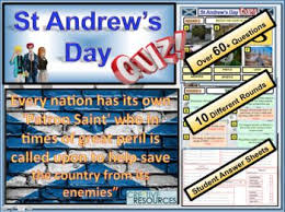St Andrew S Day Quiz Learn About The Patron Saint Of Scotland With This Educational Quizover 9 Rounds And Education Resources Teaching Quiz World Science Day