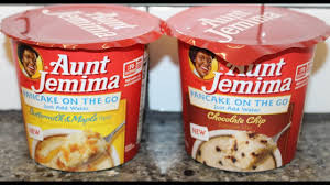 They are so quick and easy to make you can spend . Aunt Jemima Pancake On The Go Buttermilk Maple And Chocolate Chip Review Youtube
