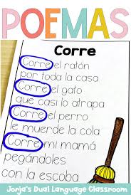 Poemas Cortos Para Ninos In 2020 Spanish Reading Comprehension Dual Language Classroom Spanish Reading