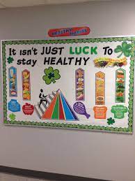 St Patrick S Day Healthy Bulletin Board Nurse Bulletin Board Preschool Bulletin Boards Nutrition Bulletin Boards