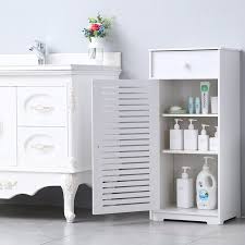 Get the bathroom storage you want from the brands you love today at kmart. Bathroom Storage Cabinet Storage Cabinet W Doors Drawer And Shelves Bathroom Cabinet Organizer Utility Free Standing Kitchen Cupboard Pvc Storage Cabinet Bookcase Shoe Storage White W3848 Walmart Com Walmart Com