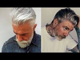 Over 40 hair and hairstyles (2). Long Grey Hair Undercut Novocom Top