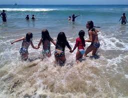 Having Fun In The Ocean Is What Beach Camp S About Beach Camping Aloha Beaches Beach