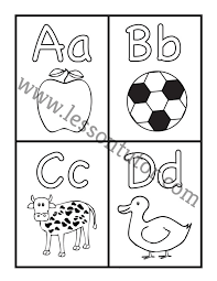 Near the letters, animals or objects that correspond to the letter can be depicted. Alphabet Coloring Letter Coloring A Z A Z Worksheets Preschool Lesson Tutor