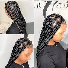 Braided Hairstyles Short Hair Braided Hairstyles In Kenya 2019 Braid Hairstyl Black Girl Hairstyl In 2020 Box Braids Styling Long Box Braids Braided Hairstyles Easy