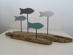 Decoration Banc De Poissons Bois Flotte Accessoires De Maison Par C Driftwood Decoration Banc De Poissons Bois Flotte