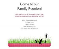 These also have options for changing and editing the background, the format, the colour contrast and the content. Family Reunion Flyer Template Free Sample Templates