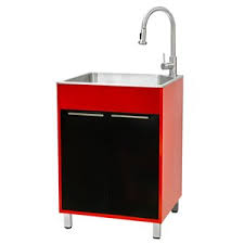 Stainless steel laundry/utility sink and cabinet. Laundry Tubs Laundry Room Reno Depot