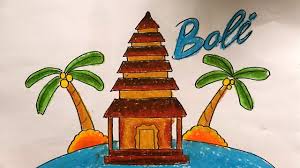 Dari berbagai bentuk seni konstruksi, bangunan rumah adat buton ini cukup unik karena rumah adat ini di buat dengan empat lantai dan hanya menggunakan kait kayu, tanpa. Menggambar Mewarnai Rumah Adat Bali Indonesia Youtube