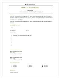 Blank resume layout sample in word. Free Printable Blank Resume Resume Format Site