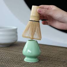 HE-Matcha Making Tool Set Bamboo Tea Whisk Tea Scoop Ceramic Tea Whisk  Holder | Shopee Indonesia