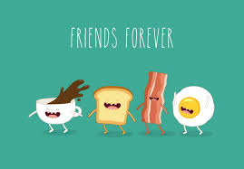 Cartoon figures for a sandwich shop, indiana, circa 1960 description: Funny Egg And Bacon With Coffee Cartoon Characters Vector Free Download