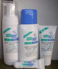 Sebamed Clear Use Them All Except The Acne Spot Gel Helped To Clear My Acne Bumpy Face Caused By Some Bb Cream Have Been Re Cuidados Com A Pele Dicas Pele