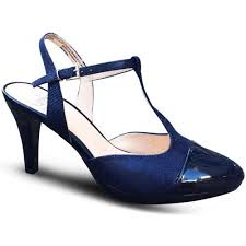 Nos salomés sont disponibles jusqu'au 43 ! Caprice Salome Talon Marine Bleu Chaussures Escarpins Femme 85 00