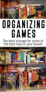 Start by cutting the picture off of the front of the boxes. Organizing Games How To Organize Boards Cards And Games Of All Sizes Efficiently