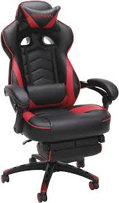 Amazon Com Respawn 110 Racing Style Gaming Chair Reclining Ergonomic Leather Chair With Footrest In Red Home Kit Gamer Chair Leather Chair Ergonomic Chair