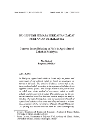 148/ pengurusan zakat di malaysia: Pdf Isu Isu Fiqh Semasa Berkaitan Zakat Pertanian Di Malaysia Jurnal Syariah Um Academia Edu