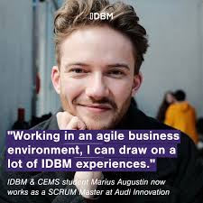 What happens after the IDBM studies? 🔍 We asked some alumni and advanced  students to tell their vastly different stories! Today, we hear from IDBM  BIZ & CEMS student Marius Augustin: “Working