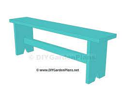 First and easiest bench, another view, one board two cuts and a few screws or nails. 14 Free Bench Plans For The Beginner And Beyond