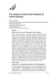 The reuters news agency has linked the statement to a report in the times which claims prince william had a bullying attitude. Pdf The Voices Of Victims And Witnesses Of School Bullying