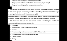 Contoh acara natal, jika ingin salinan bisa mengirimkan email ke chompey@ymail.com atau via sms ke 081264320600 by chompeys in types > creative writing. Kumpulan Contoh Teks Mc Acara Maulid Terbaik Kumpulan Dokter Andalan