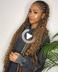 2 Capas Trenzas Tribales In 2020 Hair Styles Feed In Braids Hairstyles Braided Hairstyles For Black Women