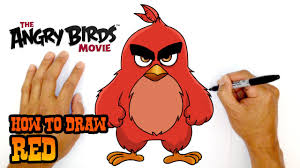 How To Draw Red The Angry Birds Movie Youtube
