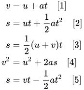 In physics, equations of motion are equations that describe the behavior of a physical system in terms of its motion as a function of time. Suvat Equation Intro For Gcse Science Teaching Resources