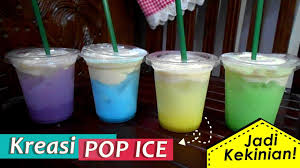 Seperti pop ice coklat, pop ice stroberry, blueberry, jeruk, melon, leci, durian, vanila dan masih banyak lainnya. Membuat Minuman Kekinian Pop Ice Cheese Youtube