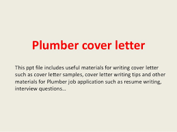 Plumber Cover Letter