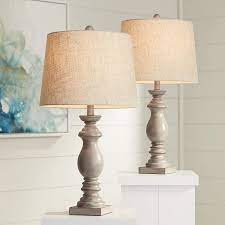 Patsy Beige Washed Table Lamps Set Of 2 55m18 Lamps Plus In 2021 Traditional Table Lamps Farmhouse Table Lamps Table Lamp Sets