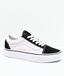 Black And White Checkered Vans Kids Vans Old Skool Black Pink White Checkered Platform Skate Shoes Happy Feet Pinterest Schuhe Schuhe Damen And Damen