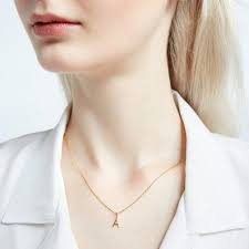 Sarah Chloe Amelia Mini Initial Necklace Sarah Chloe Initialnecklace Diamond Necklace Round Initial Necklace Initial Pendant Necklace