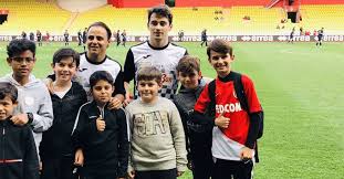 Thoughts on the ballon maradona and messi playing football tennis 🍿. Photos And Videos Ferrari S Charles Leclerc Stars In Monaco Charity Football Match