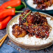 In a medium saucepan over medium high heat, add the reserved sticky sauce to the pan. Crispy Sesame Chicken With A Sticky Asian Sauce Nicky S Kitchen Sanctuary