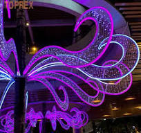 Holiday Event Street City Decor 3D LED Motif Light - Flower ...
