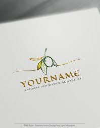 Online Olive Logo Design Free Food Logo Maker Logo Design Logo Maker Logo Design Free