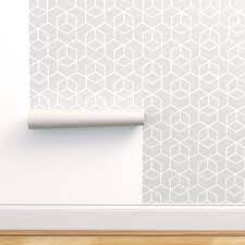 Little mermaid self stick decorating kit 31720485. Peel And Stick Removable Wallpaper Hexagon Modern Geometric Trellis Abstract Walmart Com Walmart Com