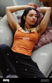 Armpit hair woman hi-res stock photography and images - Alamy