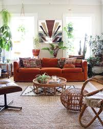 Orange sofas are a surprisingly versatile and easy colour to decorate around. 21 Quirky Bohemian Living Room Decor Ideas