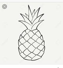 Black And White Bowl Of Fruit Clipart Pin By Nataly Quintero On Pineapples Pineapple Drawing Fruits Drawing Pineapple Vector