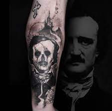 Edgar allen poe quotes edgar allan poe beautiful poetry beautiful words pomes poem quotes romanticism pretty words sayings. High Voltage Tattoo Sur Twitter Black Shadows Tattoos Concocted This Crazy Cool Edgar Allan Poe For Tiffany And We Re Nuts About It Carlos Has Some Availability Here In La This Week