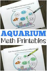 Aquarium Arithmetic Seek And Find Math Activity Look We Re Learning Math Printables Math Activities Homeschool Math