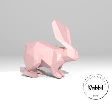 You can pin this image, but do not print from this image as the resolution will not be to size. Printable Bunny Papercraft Printable Papercrafts Printable Papercrafts