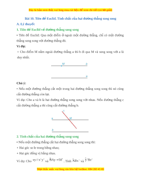 Đường thẳng b đi qua M và song song với a là duy nhất, do AI tạo