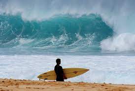 The beach overlooks the na pali coast. Sunset Beach Hawaii Surf Archives Ohana Circle Island Tour