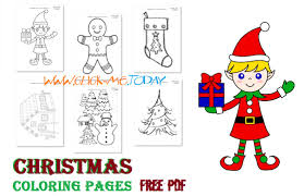 This cute printable holiday coloring book includes 32 festive coloring pages. 111 Free Printable Christmas Coloring Pages Pdf